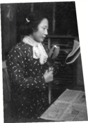 杭氧广播站播音员，摄于1960年，李乾正供稿 