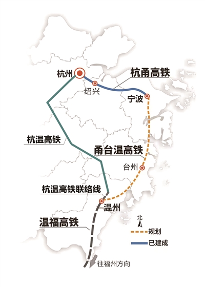杭温高铁联络线示意图 制图 高薇