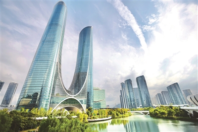 昨天午后的钱江新城 记者 江玥 摄